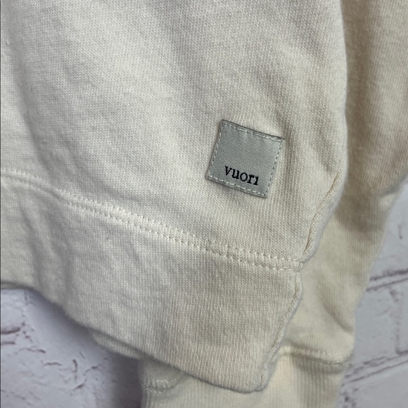 Vuori Cream Crewneck Terry Sweatshirt - Picture 4 of 11
